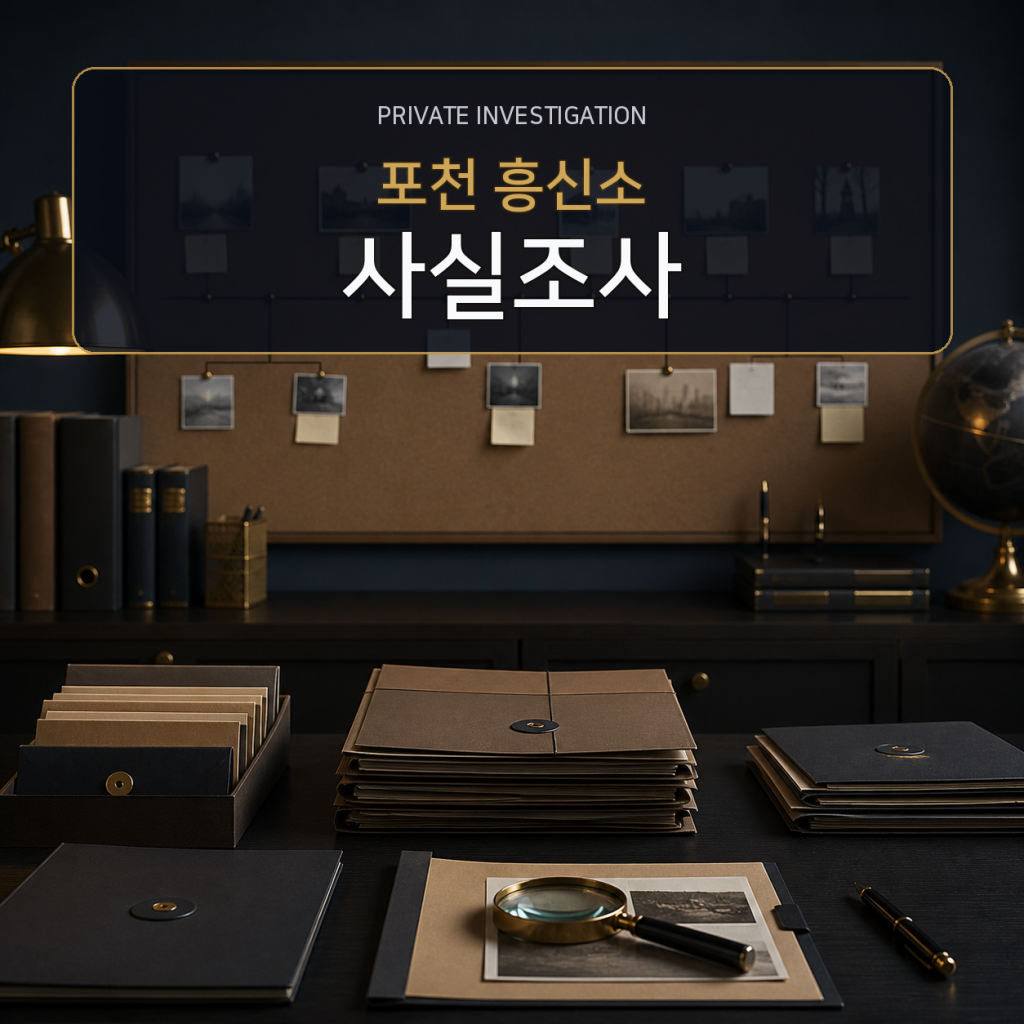 포천 사실관계 조사 전문 흥신소