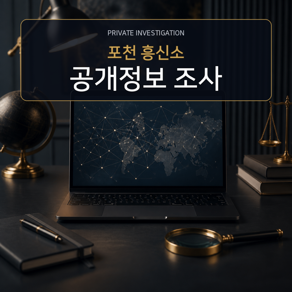포천 디지털 공개정보 조사 전문 흥신소