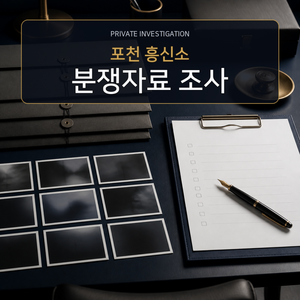 포천 분쟁자료 조사 전문 흥신소